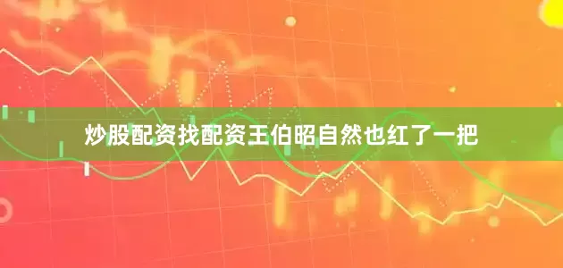 炒股配资找配资王伯昭自然也红了一把