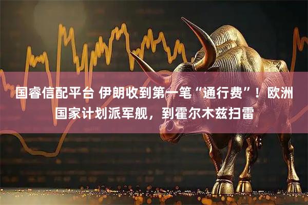 国睿信配平台 伊朗收到第一笔“通行费”！欧洲国家计划派军舰，到霍尔木兹扫雷